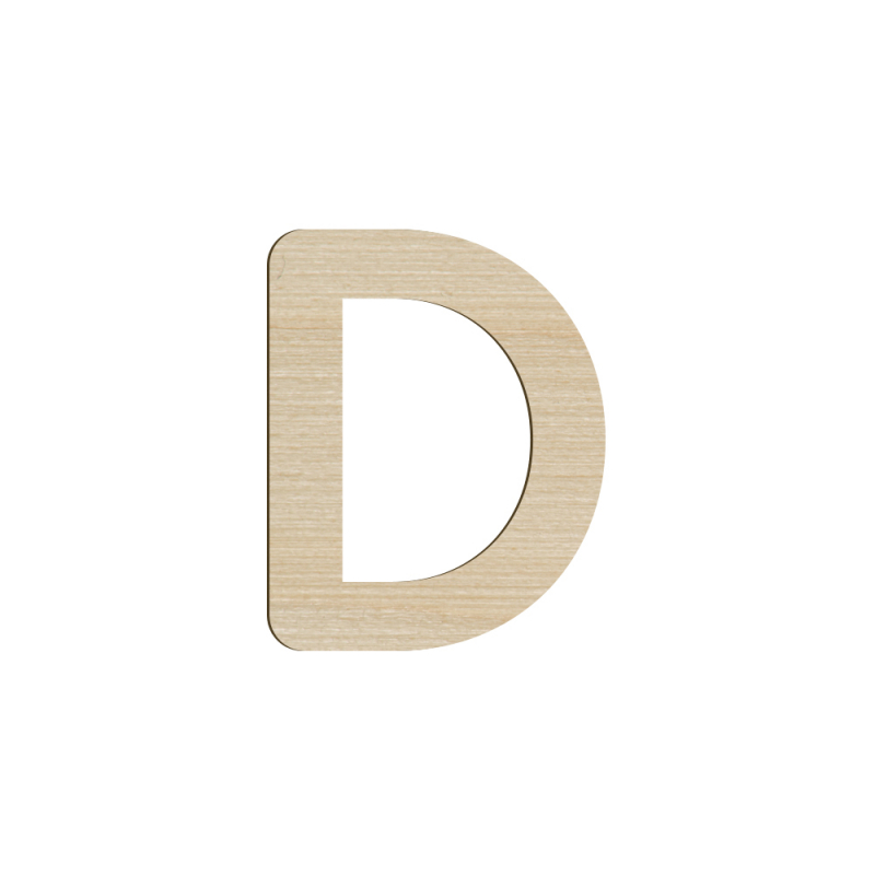lettre majuscule en bois, lettre M décorative en bois