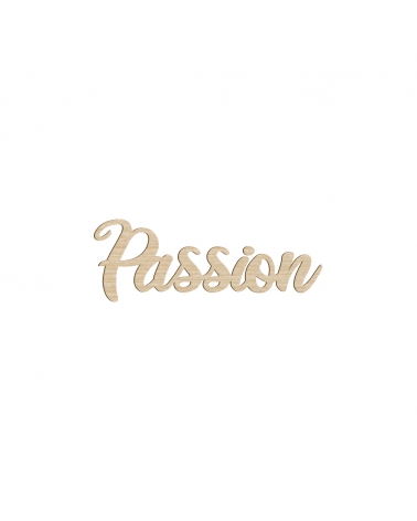 lettrage en bois "passion"