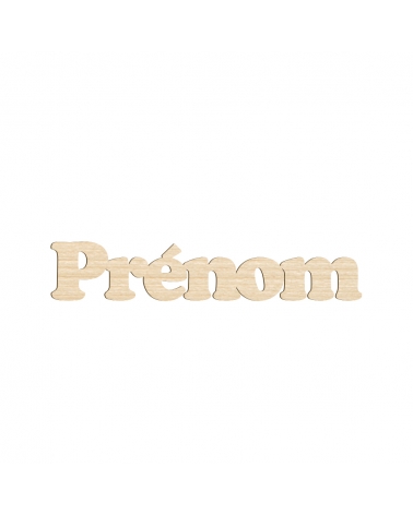 Prénom en bois script