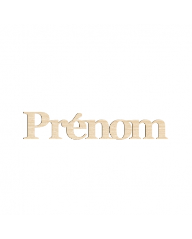 Prénom en bois script