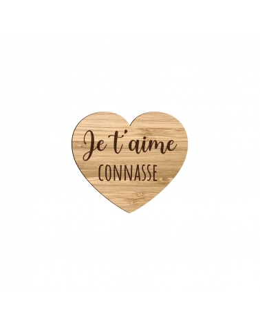 magnet coeur en bois